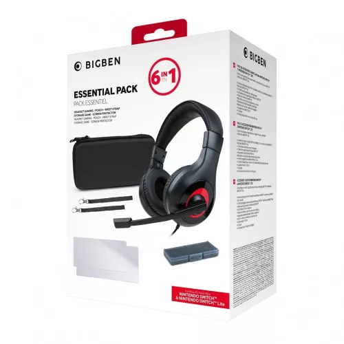 Pachet de accesorii Bigben Nintendo Switch (căști, husă, protecție ecran, suport card)