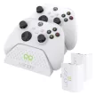 Venom Xbox One / Series S / X Stație de încărcare dublă albă + 2 baterii VS2871