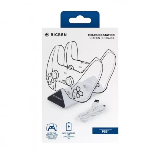 Bigben controler stație de încărcare dublă PS5 (PSDUALCHARGER) BB4523