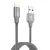 Dotfes A01F MFI Aluminiu armat Lightning cablu USB gri, 1 metru
