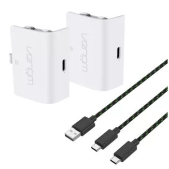   Venom Xbox One / Series S / X pachet de baterii alb (2 buc) + cablu de încărcare de 3 metri VS2872