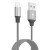 Dotfes A03 TPE mat cablu Lightning-USB, gri, 1 metru