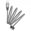 Dotfes A03 TPE mat cablu Lightning-USB, gri, 1 metru