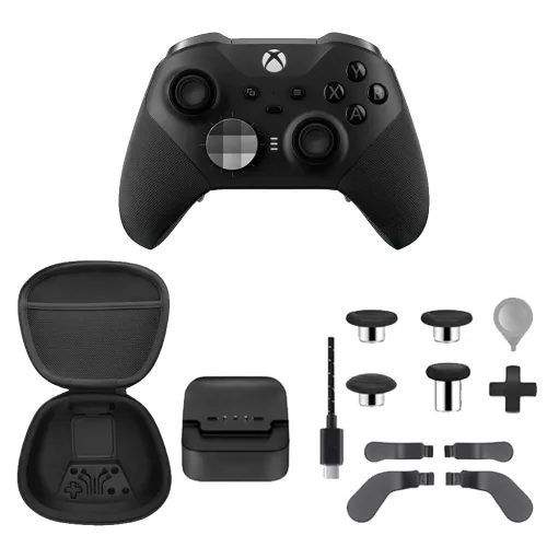 Controler fără fir Xbox Elite Series 2 (negru) + husă de transport FST-00003