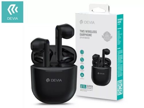 DEVIA TWS BLUETOOTH STEREO HEADSET V5.0 + ÎNCĂRCĂTOR JOY A10 - NEGRU