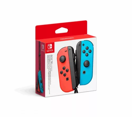 Controler Nintendo Switch Joy-Con roșu neon și albastru
