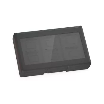   Dobe Switch / Switch 2 játéktároló 24 slot - Átlátszó Fekete