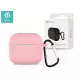 CARCASĂ DIN SILICON DEVIA PENTRU CĂȘTILE AIRPODS 3 - ROZ