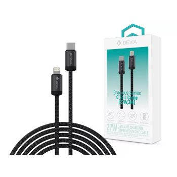   Devia Gracious Series 27W PD Type-C/Lightning cablu de încărcare și date 3m - negru