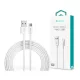 DEVIA USB - CABLU DE ÎNCĂRCARE ȘI DATE USB TIP-C 2 M - ALB