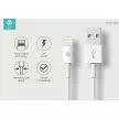 CABLU DE ÎNCĂRCARE ȘI DATE DEVIA USB - LIGHTNING 2 M - ALB
