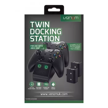   Venom Xbox One Black Charging Dock + 2 baterii VS2851 (second hand, garanție 1 lună)