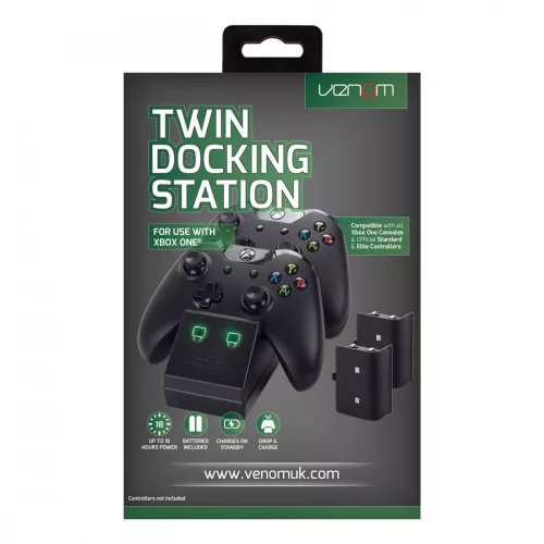 Venom Xbox One Black Charging Dock + 2 baterii VS2851 (second hand, garanție 1 lună)