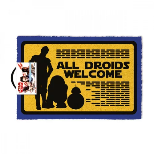Star Wars modelat doormat - All Droids Welcome