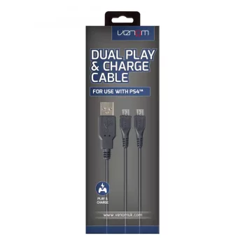   Venom Dual Play Charge cablu de încărcare de 3 metri PS4 VS2794